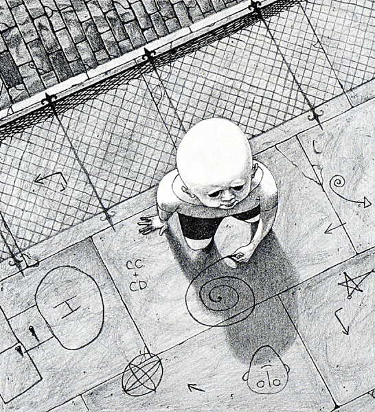 The Artist, 1956, pen and ink on paper