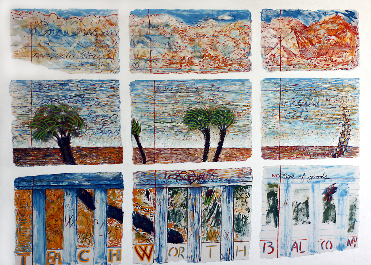 Teachworth Balcony, oil on canvas