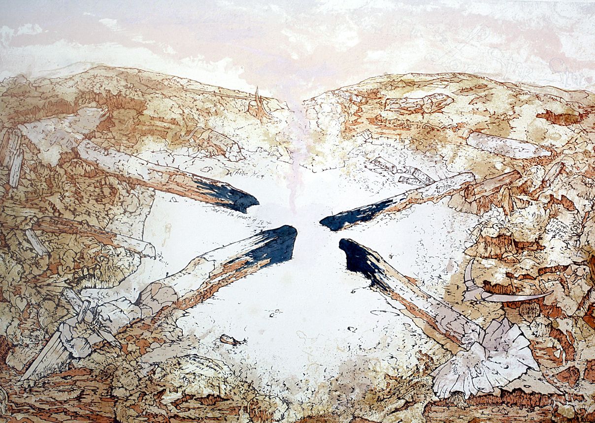 The Elements - Fire, a series of 4 lithographs