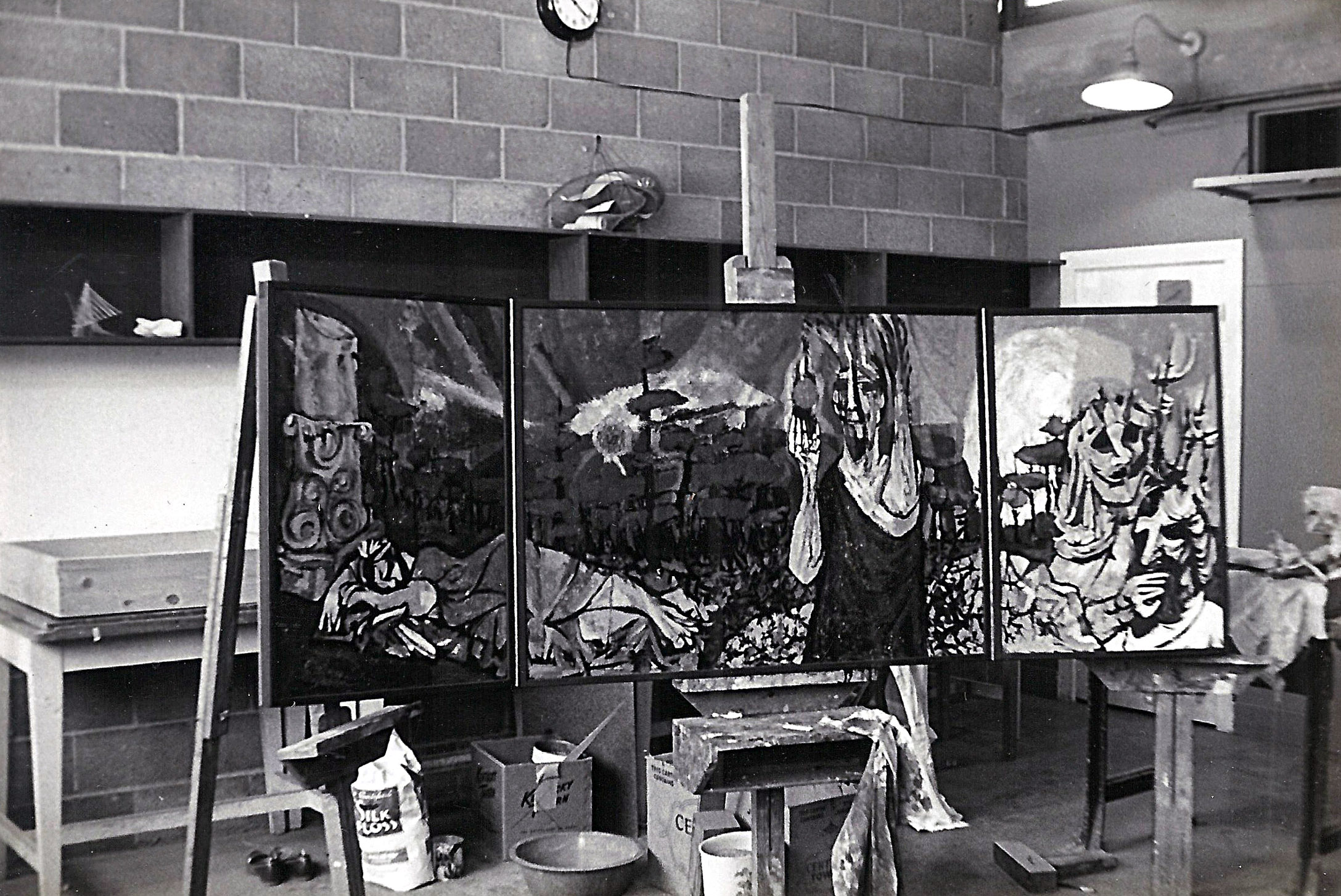 Painting in Kansas City, Yr - 1955