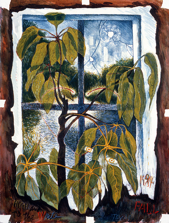 High and to the Write, 1984, watercolor on Arches