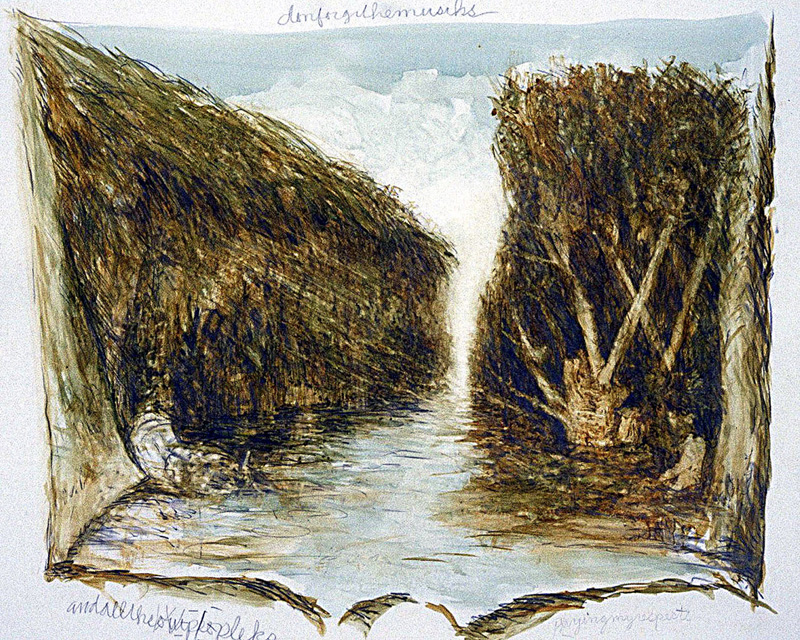 donforgethemusiks, c.1990s, watercolor on Arches