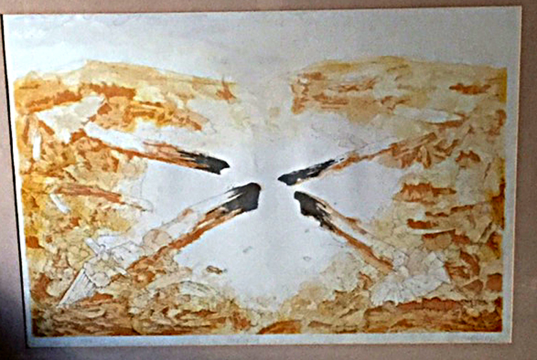 Title Fire Date 1974 Dimensions 30 x 22 in. Signature Signed "camblin" Gallery Location Available for viewing State Stone lithograph, chop, trial proof